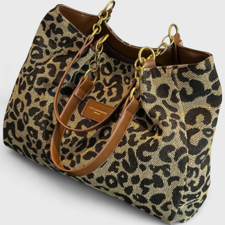 Valérie™ | Borsa Grande Con Elegante Stampa Leopardata