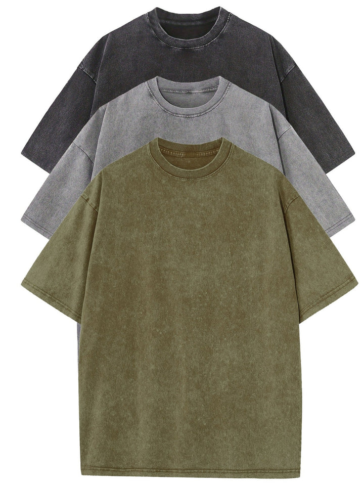 Aldo™ | Set di T-Shirt Oversize in Cotone Casual 3 Pezzi