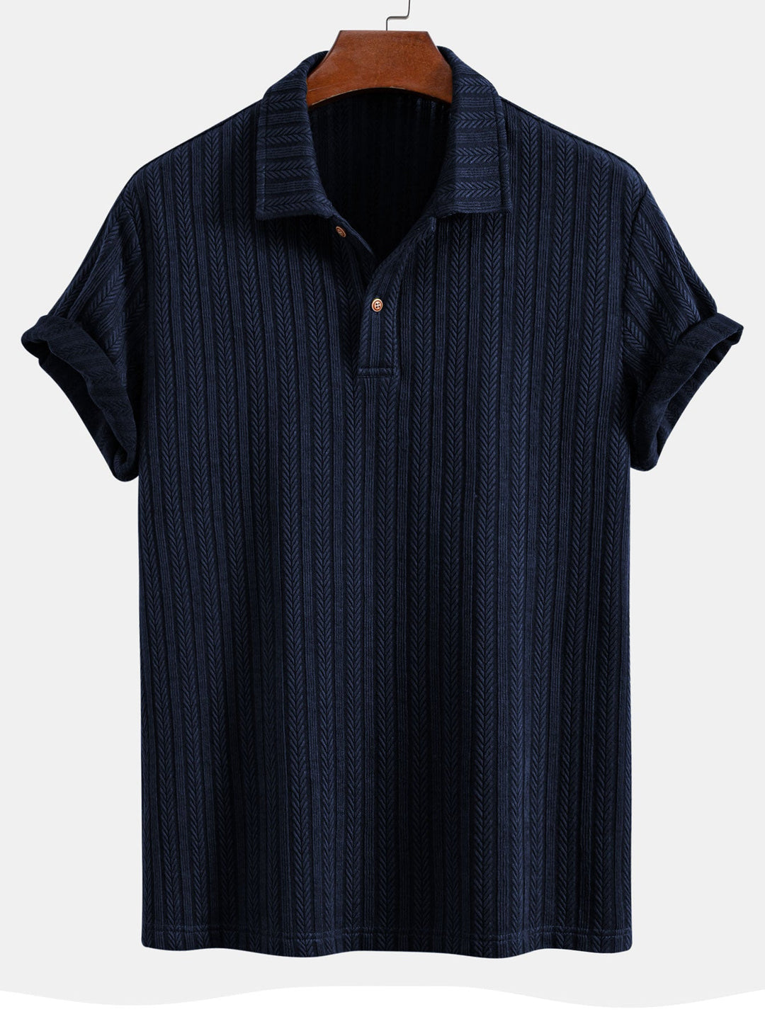 Polo Jacquard Spiga di Grano