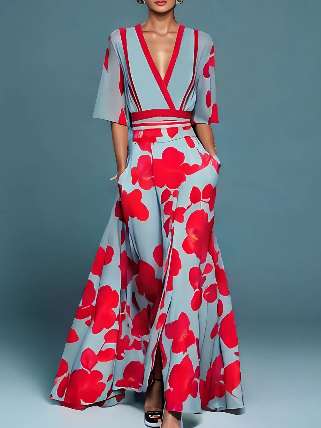 Elise™ - Elegante Abito a Fiori