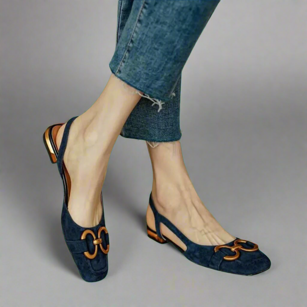 Adelrun | Eleganti Sandali Ortopedici con Tacco Quadrato