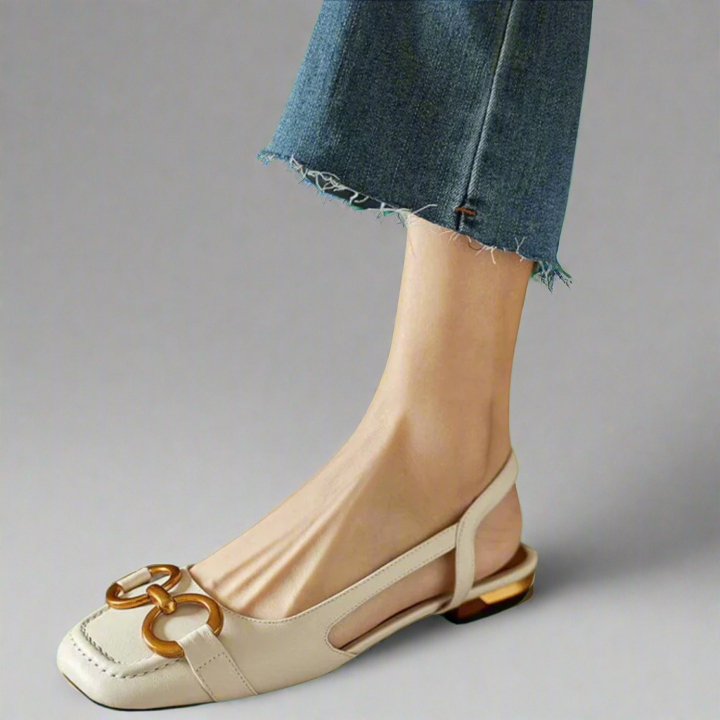 Adelrun | Eleganti Sandali Ortopedici con Tacco Quadrato