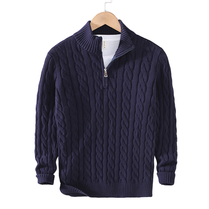 Giuseppe™ - Pullover di lusso in maglia con zip