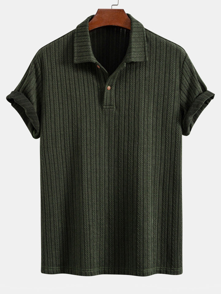 Polo Jacquard Spiga di Grano