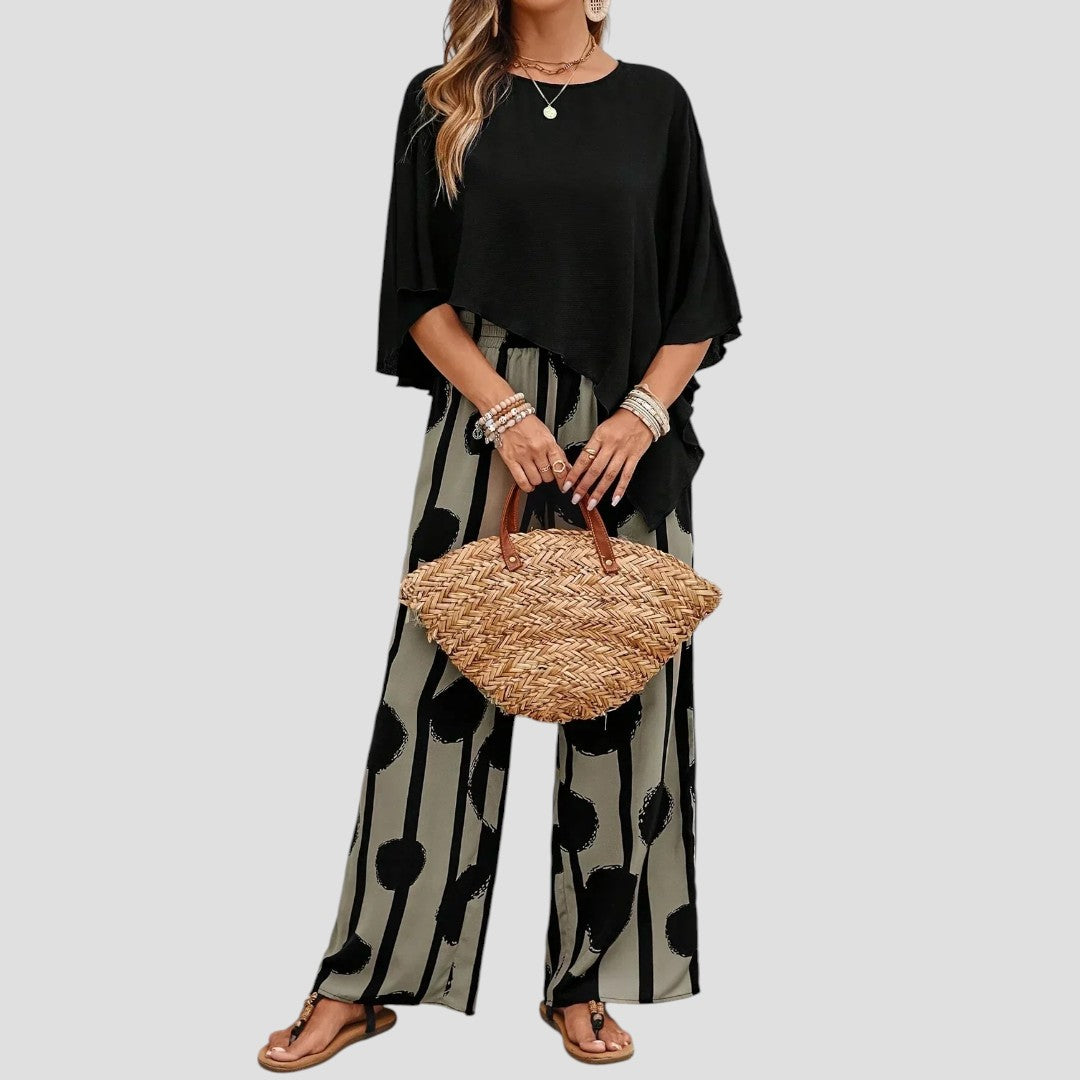 Paolina™ | Set Due Pezzi Elegante con Stampe