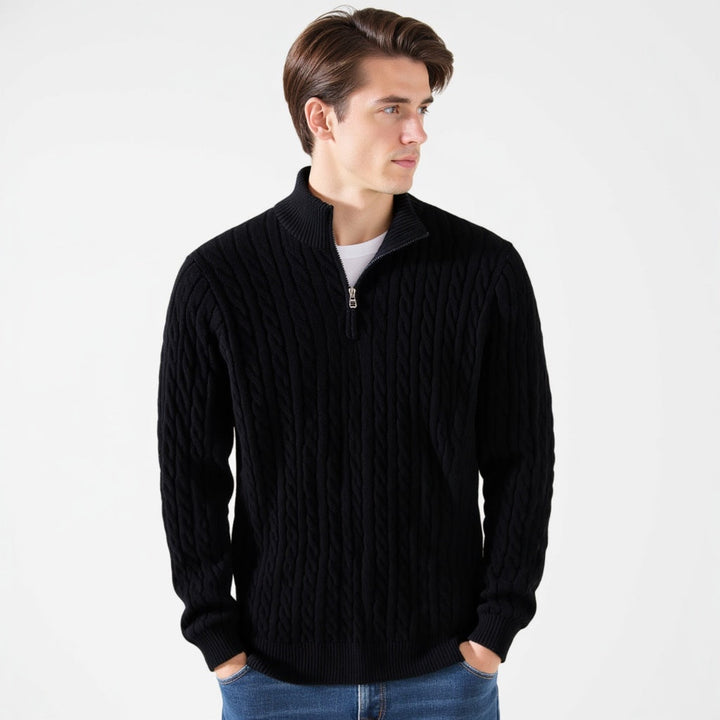 Giuseppe™ - Pullover di lusso in maglia con zip