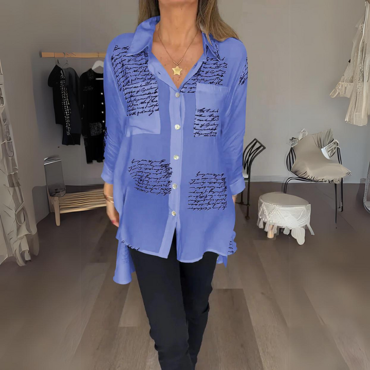 Callista™ | Camicia Button-Up Scritta a Mano