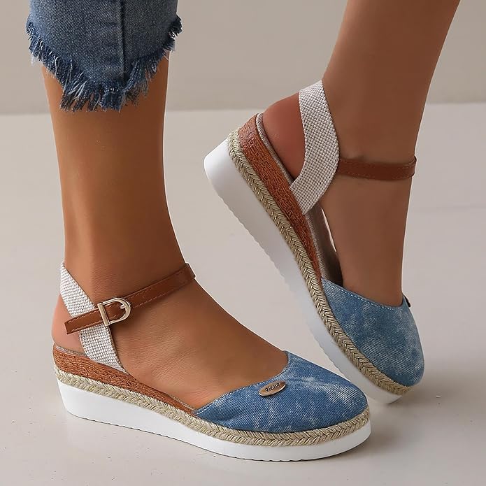 Alfonsa | Sandali Ortopedici con Plateau, Ventilati e Relax