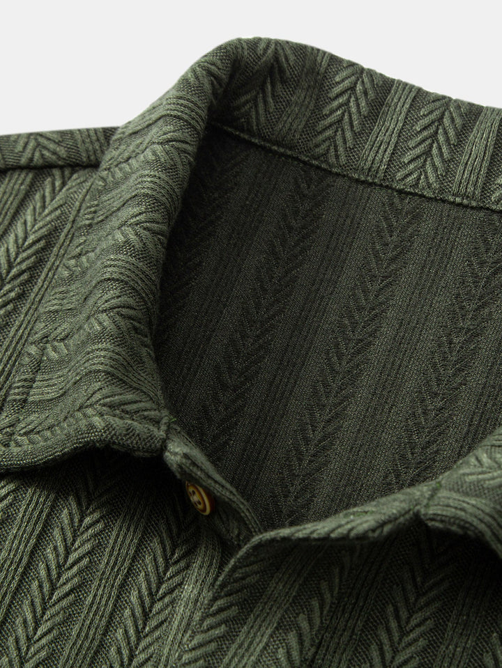 Polo Jacquard Spiga di Grano