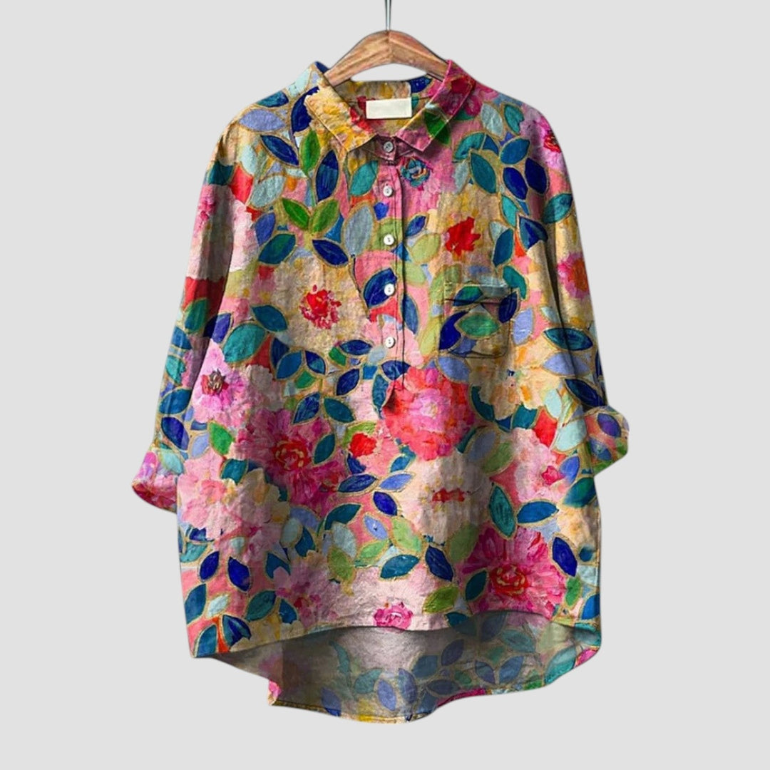 ZÉLIA™ | Camicia Floreale Elegante e Confortevole