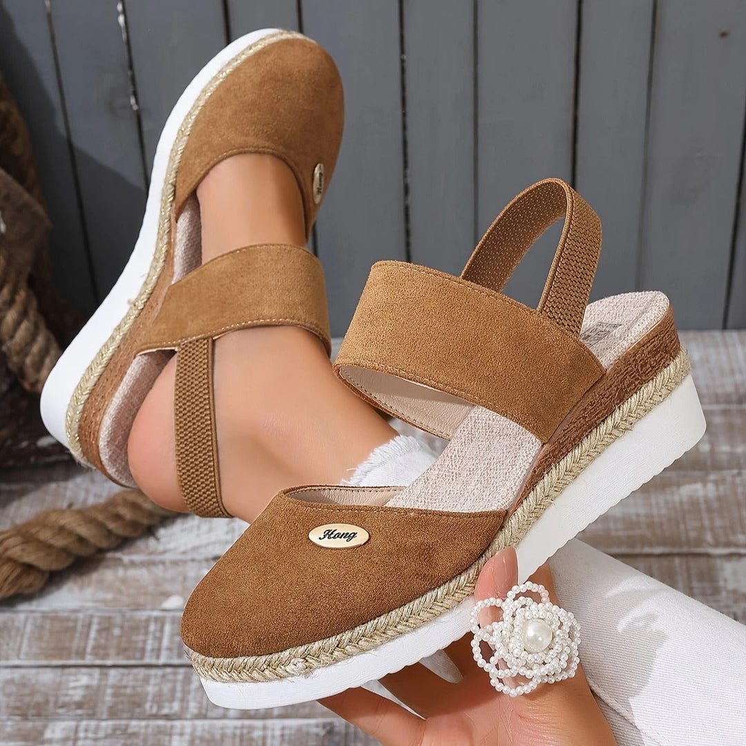 Antonia | Sandali Ortopedici con Plateau, Traspiranti e Rilassati