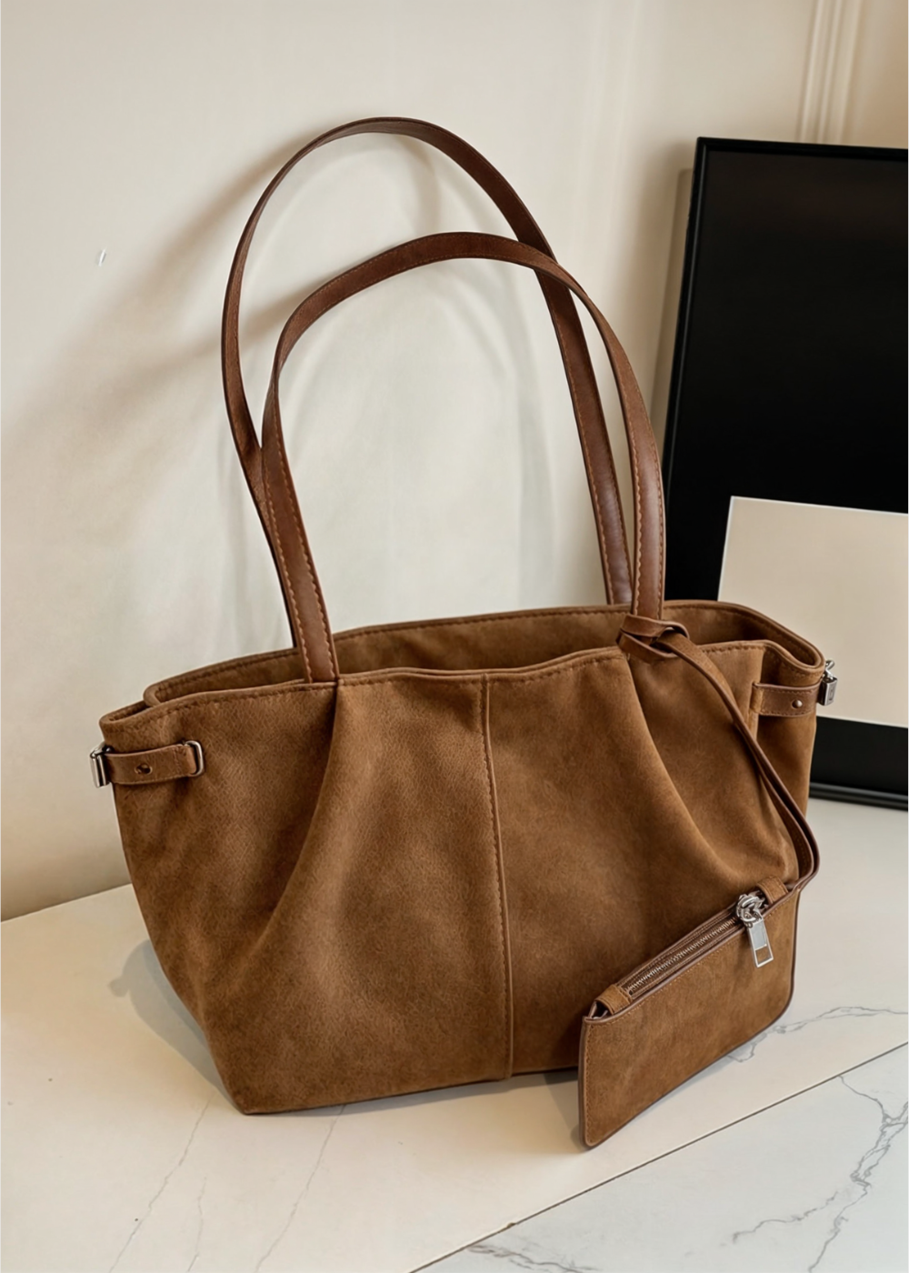 Arden™ | Borsa in Pelle Scamosciata BB