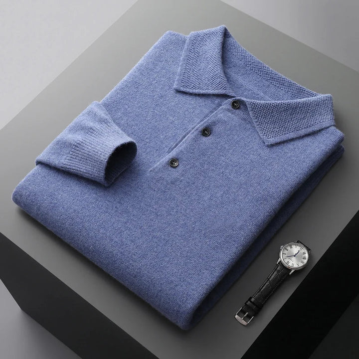Pratt™ - Maglione Business a Maniche Lunghe in Merino