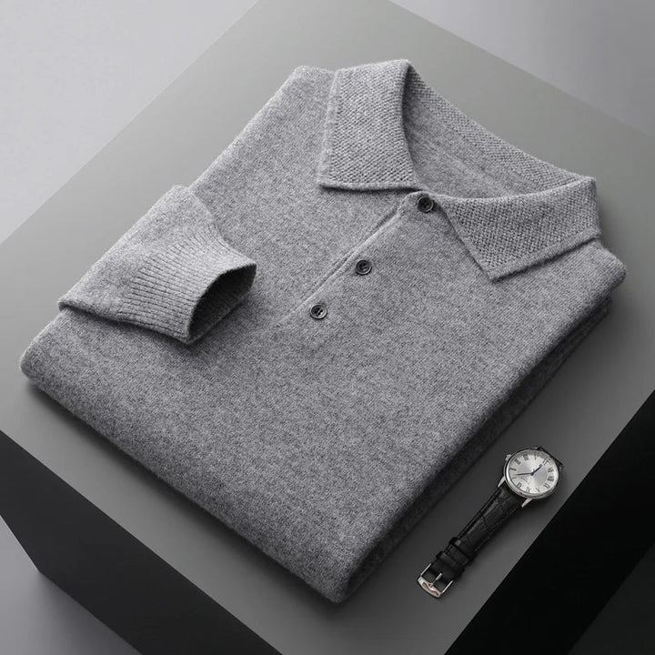 Pratt™ - Maglione Business a Maniche Lunghe in Merino