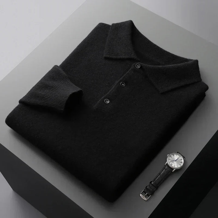 Pratt™ - Maglione Business a Maniche Lunghe in Merino