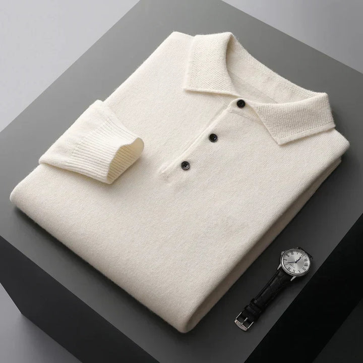 Pratt™ - Maglione Business a Maniche Lunghe in Merino