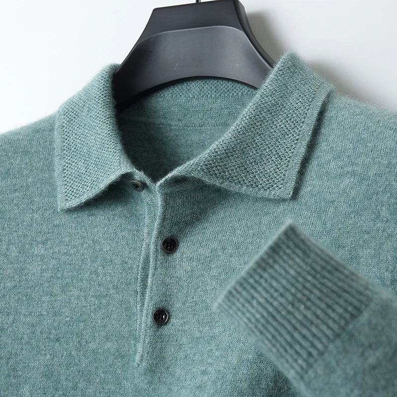 Pratt™ - Maglione Business a Maniche Lunghe in Merino