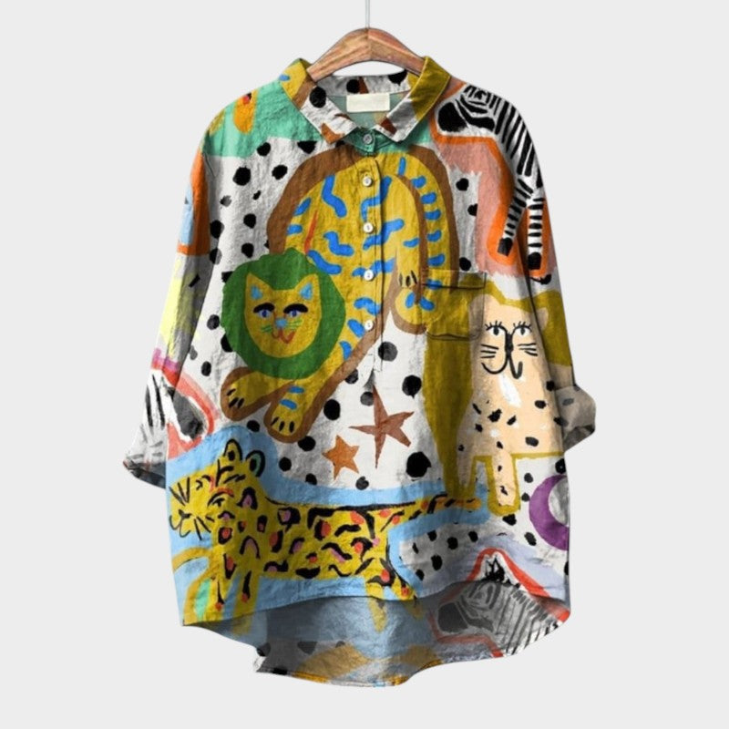 VIOLETTA™  | Blusa Floreale Oversize