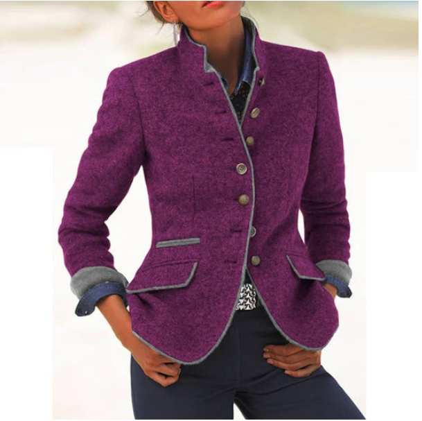 Valeria™ | Cardigan Elegante Con Colletto Alto