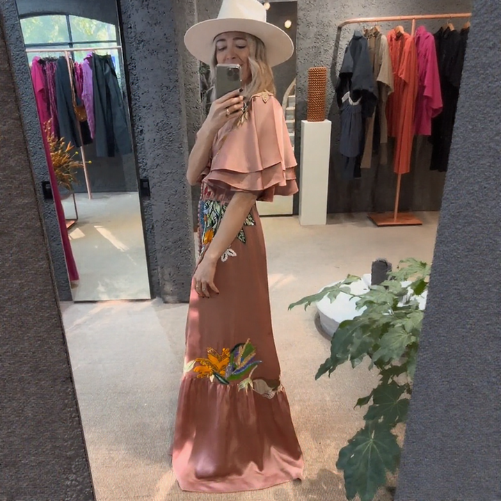 Zoe™ | Abito Maxi Boho Ricamato