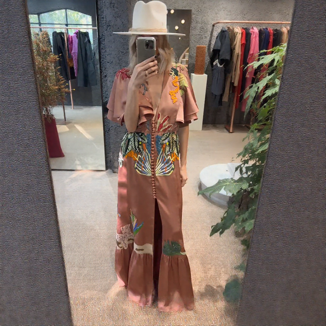 Zoe™ | Abito Maxi Boho Ricamato