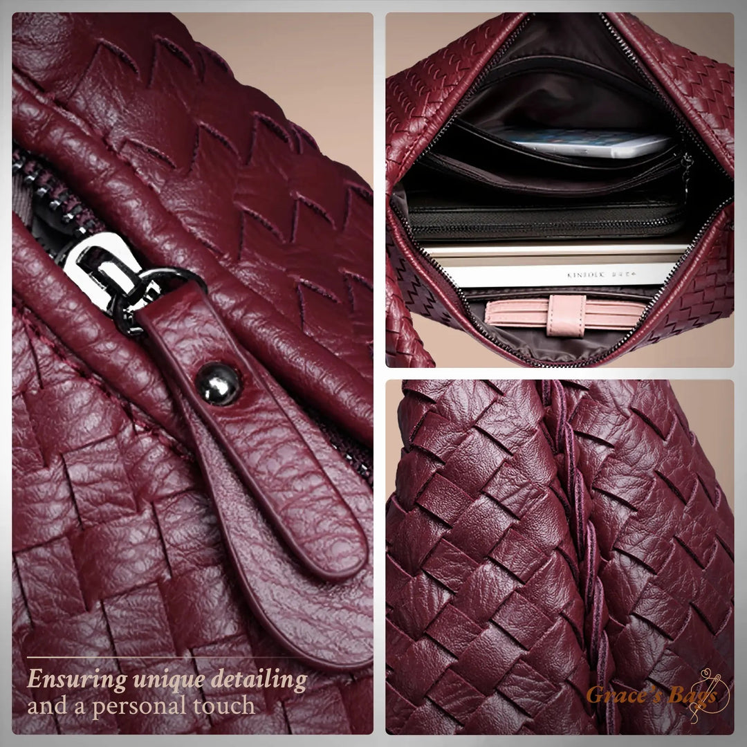 Valentina | Borsa Tote Woven Rossa