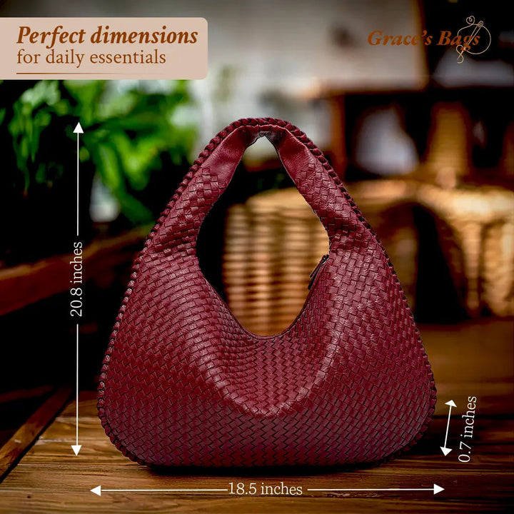 Valentina | Borsa Tote Woven Rossa