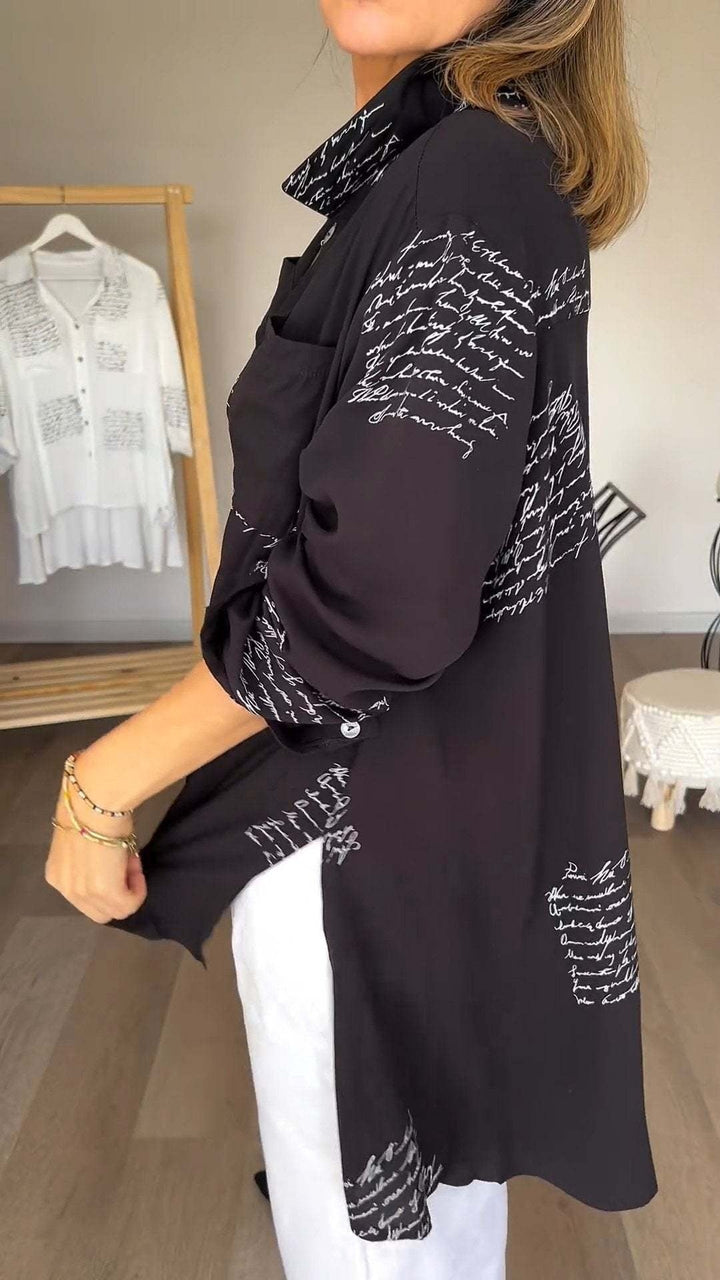 Callista™ | Camicia Button-Up Scritta a Mano