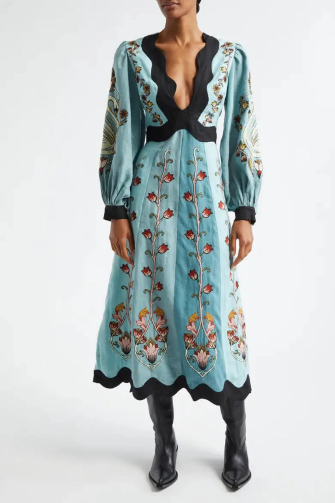 Vestito Midi Blu Cielo