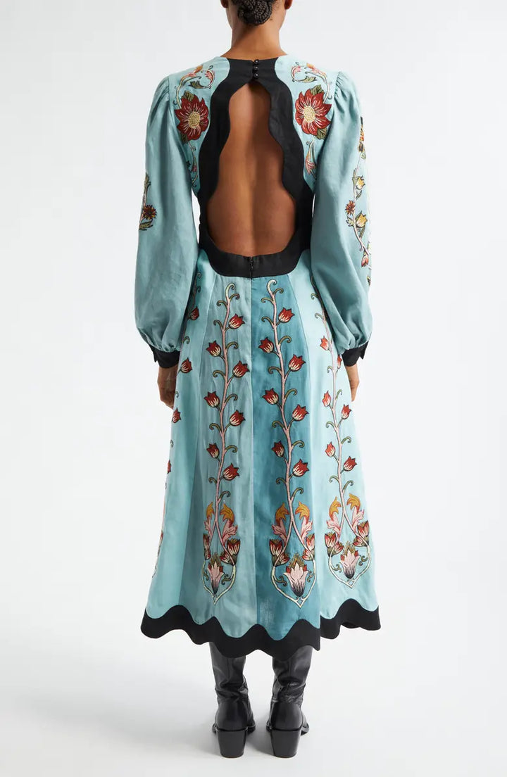 Vestito Midi Blu Cielo