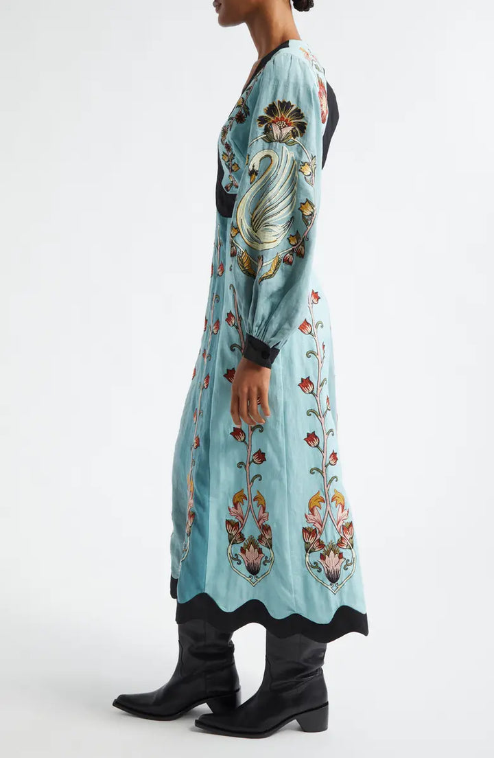 Vestito Midi Blu Cielo