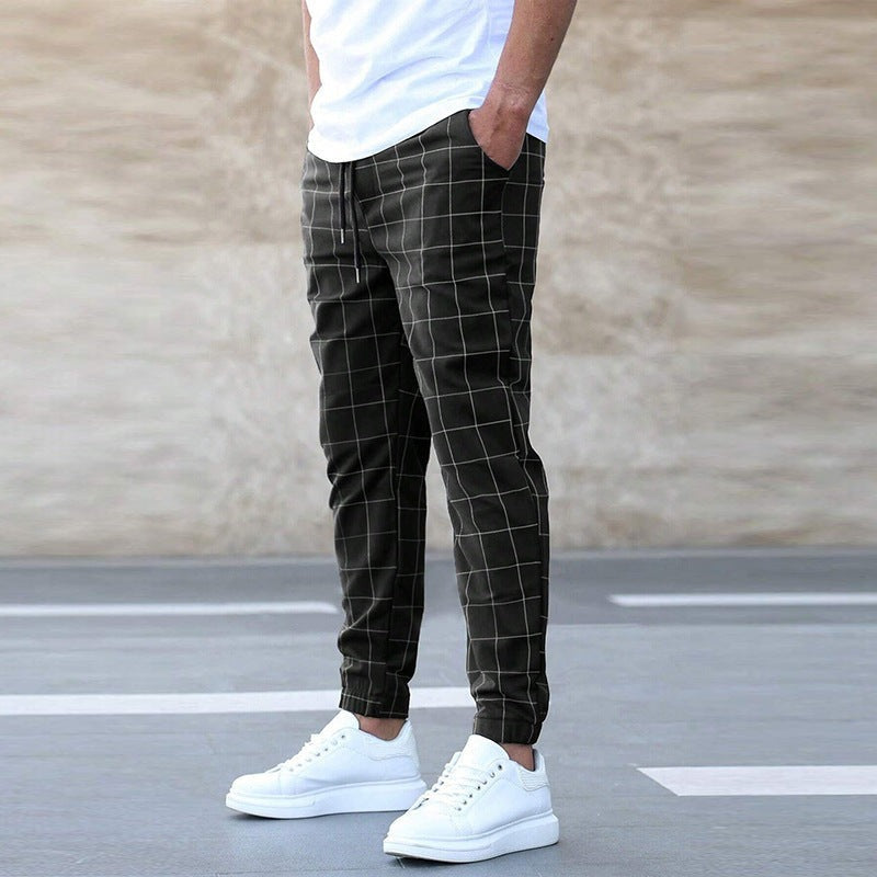 Colombo™ | Pantaloni Jogger a Quadri da Uomo