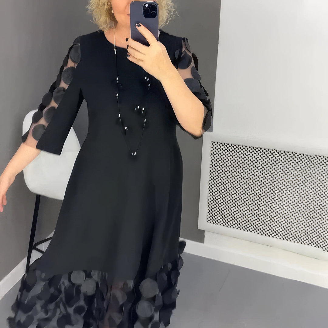 Robe lunga oversize con decorazione