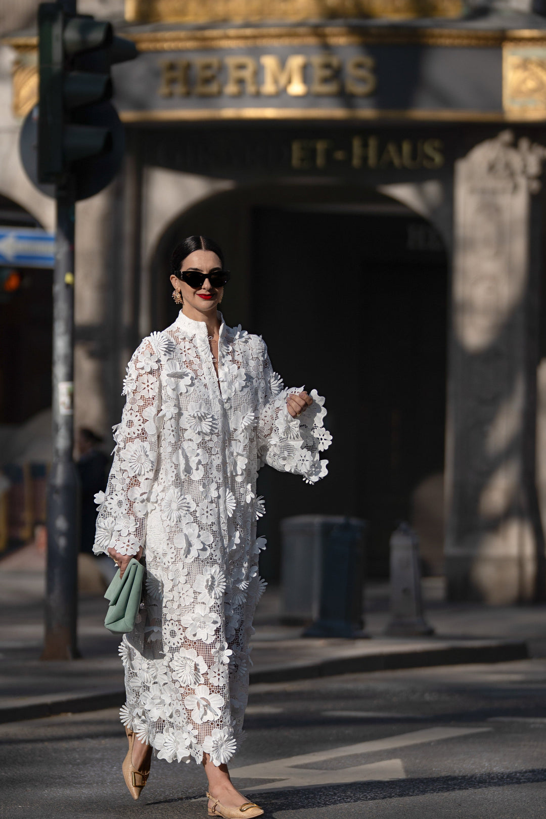 Yelira™ | Elegante Abito Bianco in Pizzo