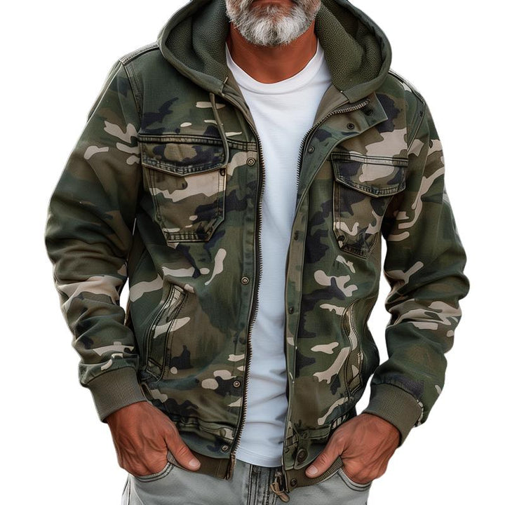 Fabian™ - Giacca Cargo Camouflage da Uomo - Con Cappuccio e Design a Multi-Tasche