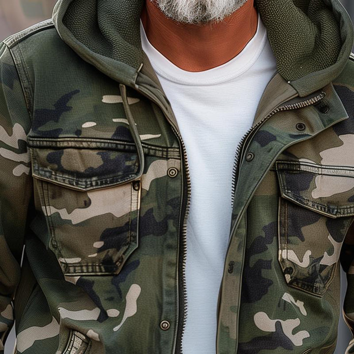 Fabian™ - Giacca Cargo Camouflage da Uomo - Con Cappuccio e Design a Multi-Tasche