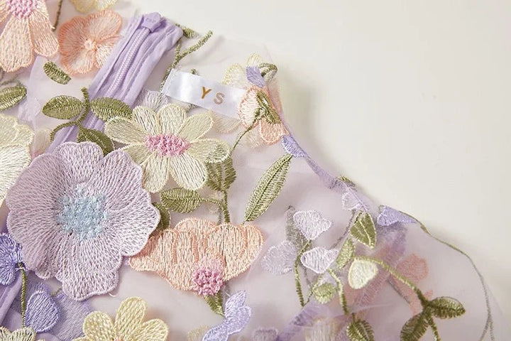 Sophia™ | Elegante Vestito Midi con Motivo Floreale