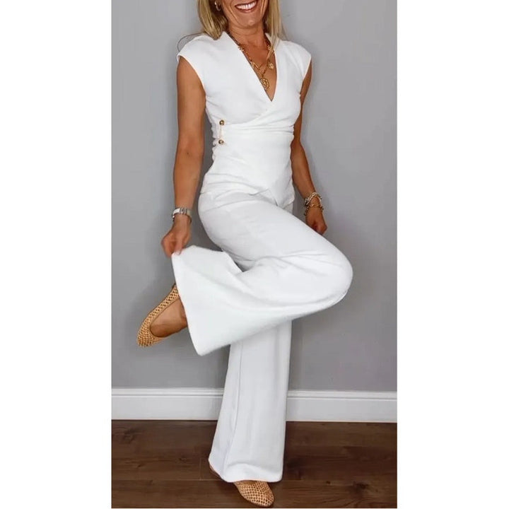 Angeliki™ | Completo Elegante a Due Pezzi con Scollo a V