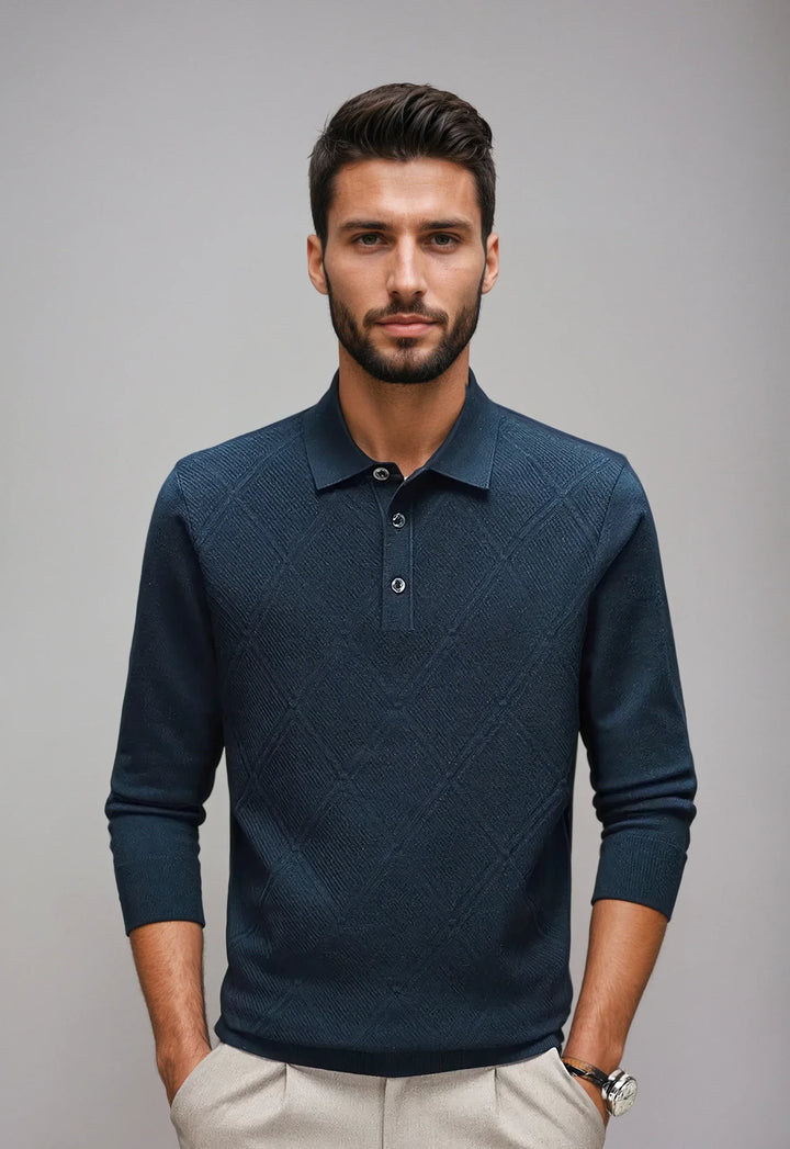 Atlas | Polo in Maglia a Rombi