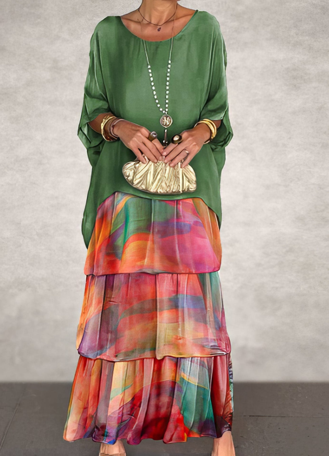 Abito artistico a taglio ampio