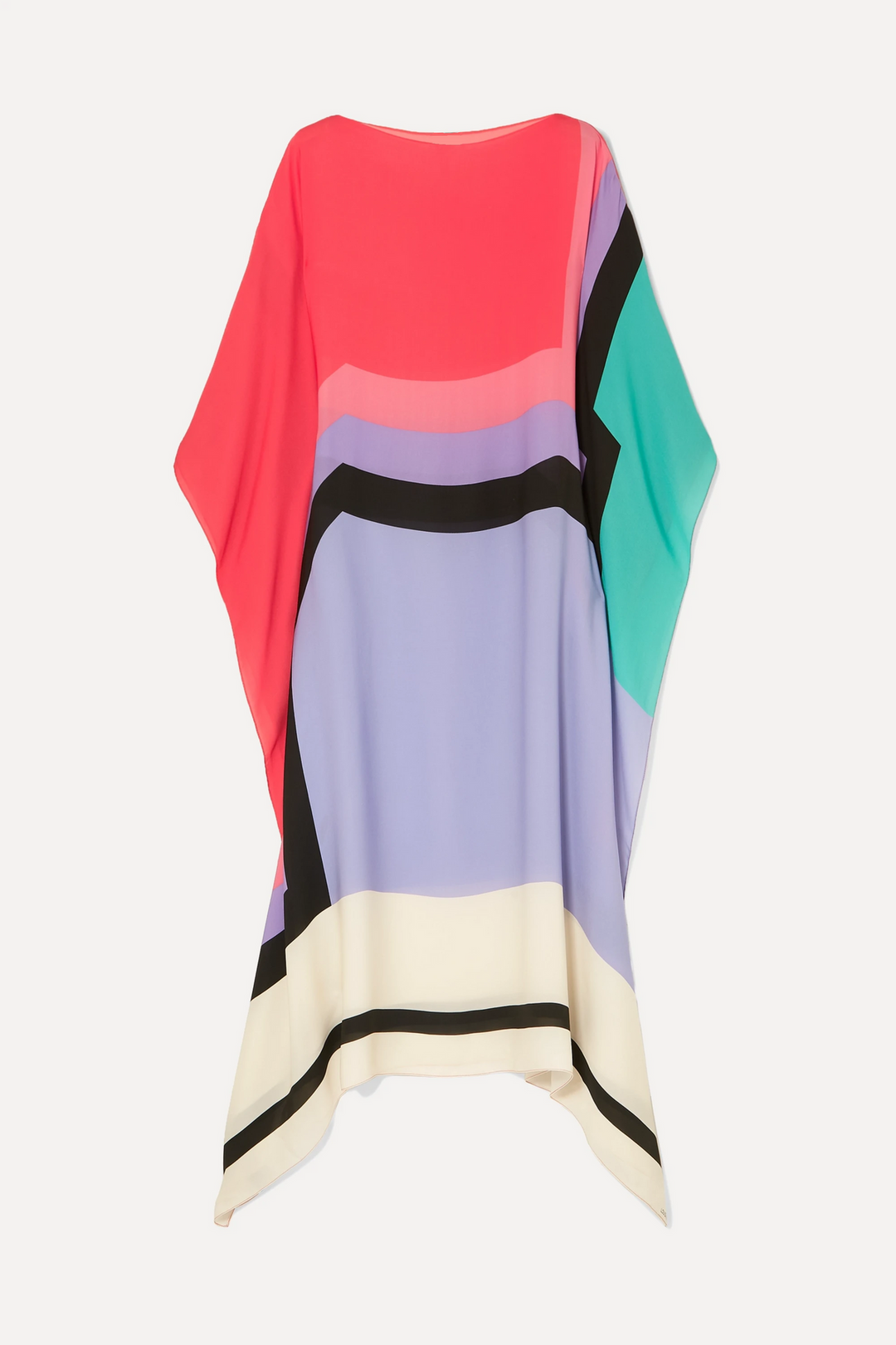Iria | Caftano Elegante con Stampa Geometrica