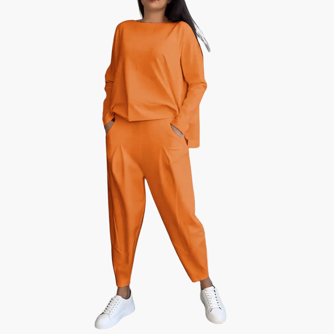 Anna™ | Completo Comodo a Due Pezzi con Scollo Tondo