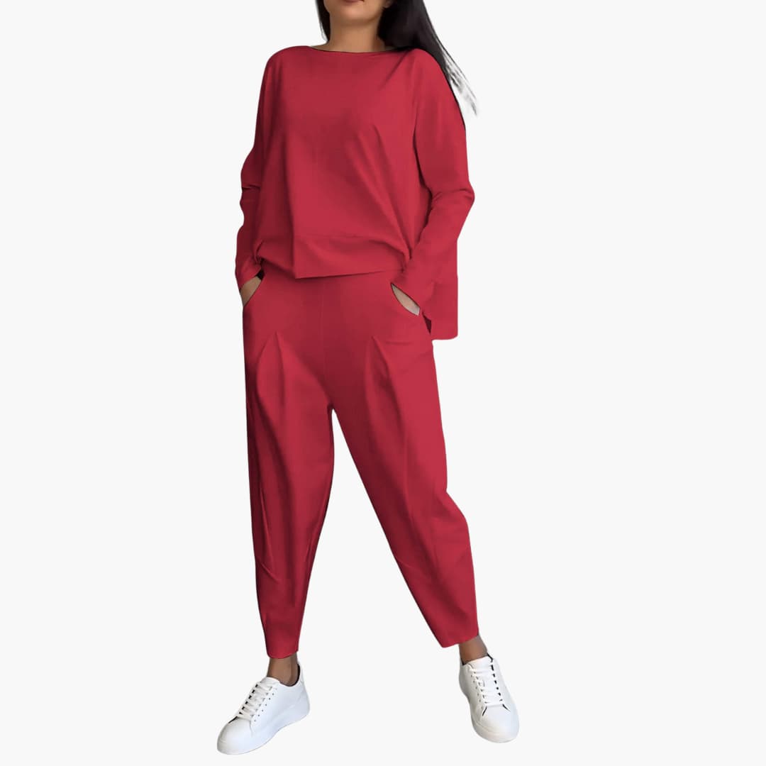 Anna™ | Completo Comodo a Due Pezzi con Scollo Tondo