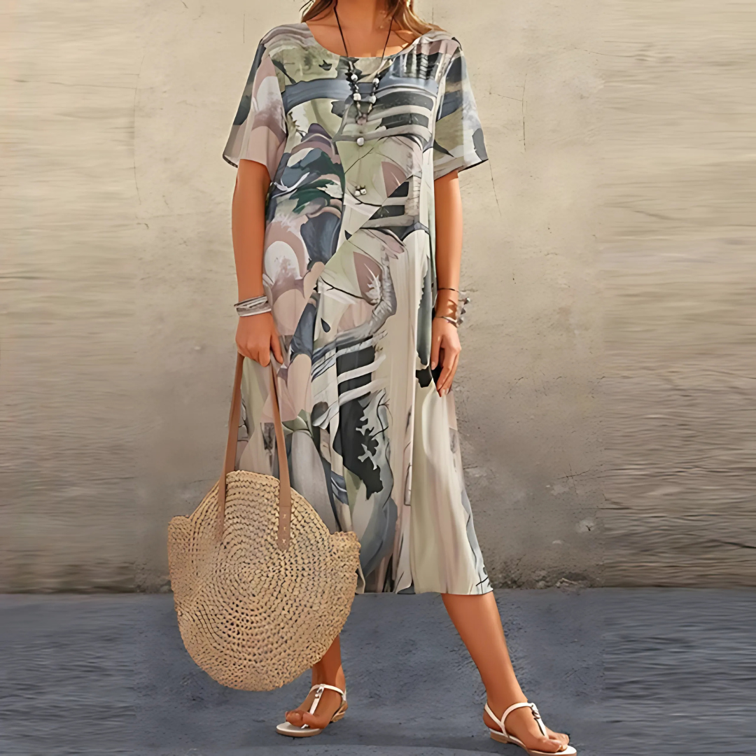 Filomena™ | Abito a Fiori Comodo