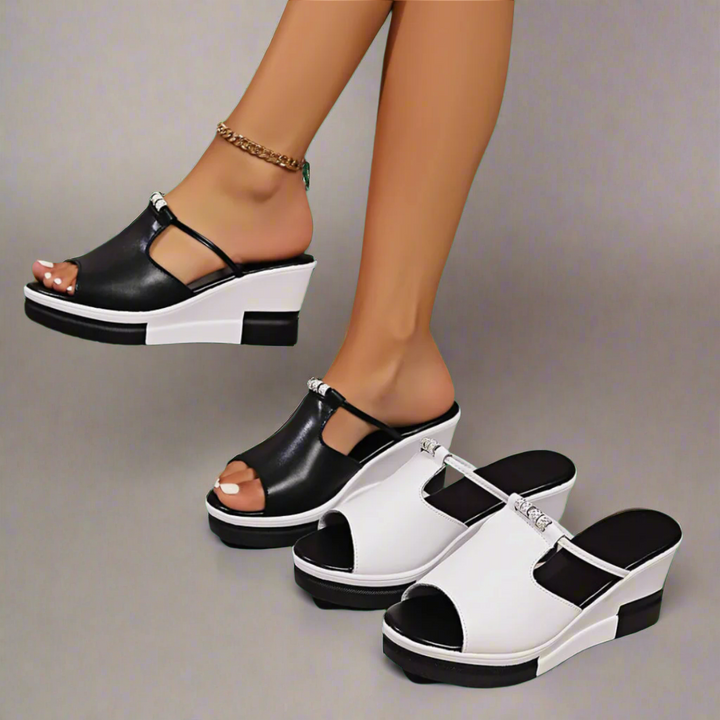 Zunfrida™ | Sandali Ortopedici di Lusso con Tacchi Elevati