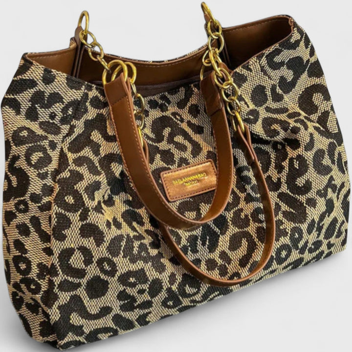 Valérie™ | Borsa Grande Con Elegante Stampa Leopardata