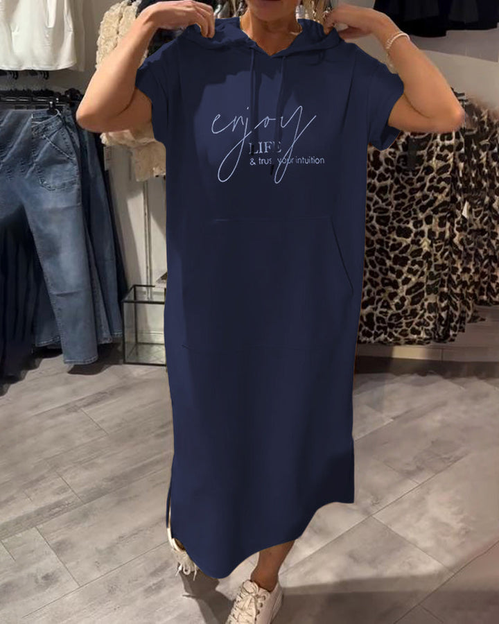 Dehlia™ | Abito Casual con Cappuccio e Coulisse