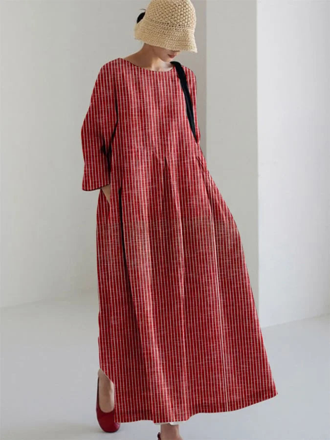 OLIVIA™ | Vestito Vintage con Stripes Locker