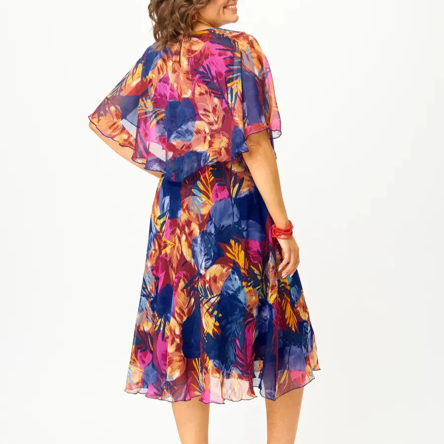 Ayala™ | Abito in Chiffon Comodo Taglie Forti