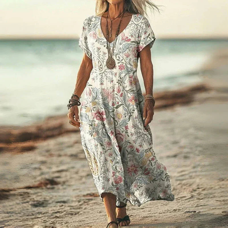 Elsie™ | Abito Lungo Maxy in Stile Batik